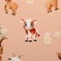 Preview: Baumwolljersey Alpenliebe Tiere auf Lachs by Swafing von Mrs. Mint Design